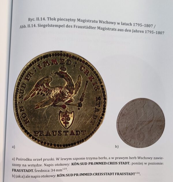 „Podręcznik Polskiej Numizmatyki autorstwa Maxa Kirmisa oraz Katalog pieczęci miast i wsi Ziemi Wschowskiej”  w opracowaniu Ryszarda Piotra Kozłowskiego. - obrazek 5